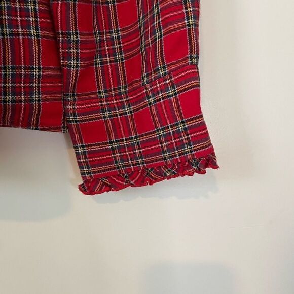 Pendleton Plaid Ruffle Button Up - Picture 2 of 4